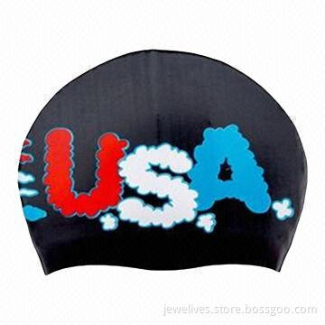 Silicone Swim Caps, Available in Various Colors